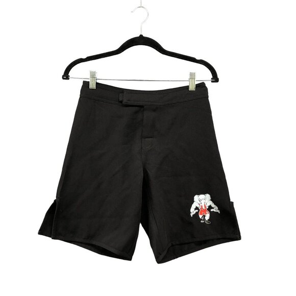 NWT EPIC MMA Gear Youth Kids Size 12 Training Shorts Black Wrestling Fight - Picture 1 of 14